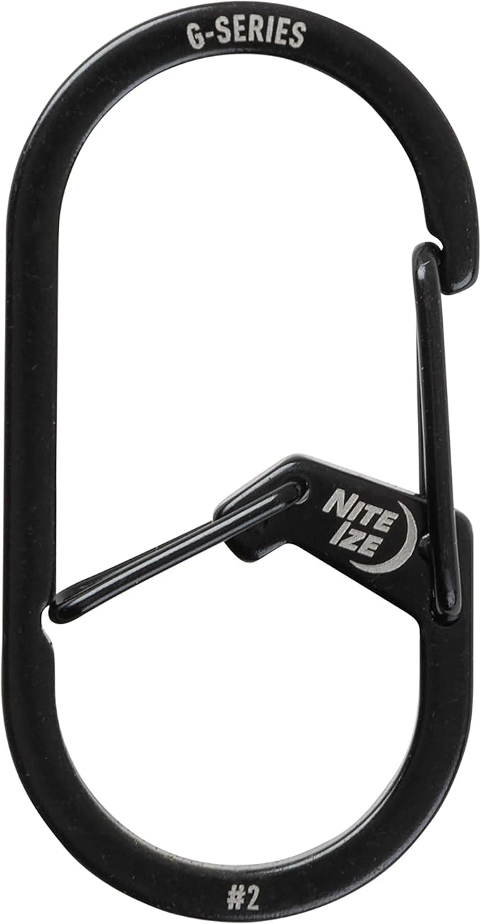 Nite IZE GS2-01-R6 G-Series Dual Chamber Carabiner, Size #2 1-Pack by Nite+Ize