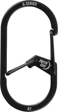Nite IZE GS2-01-R6 G-Series Dual Chamber Carabiner, Size #2 1-Pack by Nite+Ize