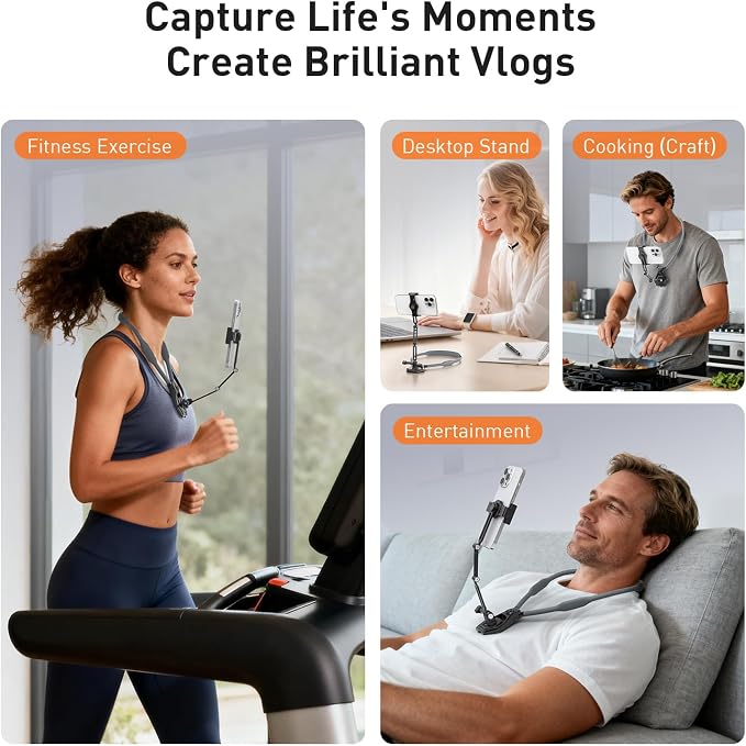 AMAZEAR Hands-Free Neck Mount for Phone & Action Camera - Image 3