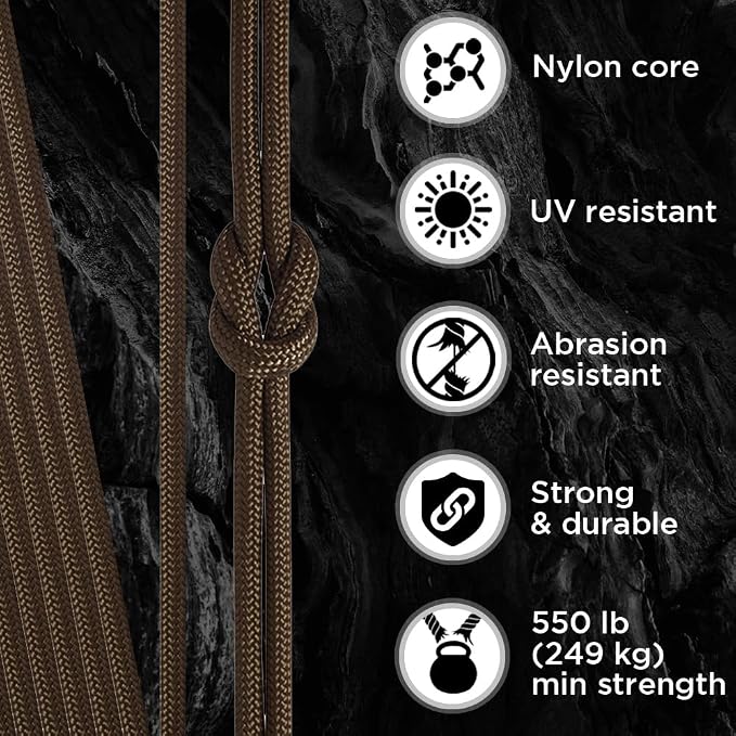 TECEUM 5/32" Paracord Rope 1000 – 1000ft / 200ft / 100ft / 50ft – Tactical - Image 3
