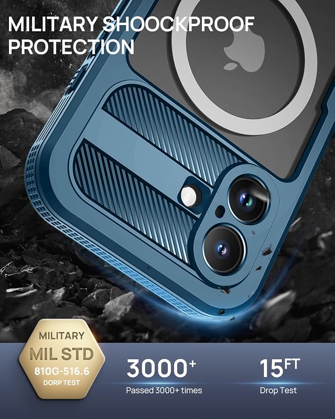Lanhiem Magnetic for iPhone 16 Case, IP68 Waterproof Dustproof Case, Full Body - Image 5