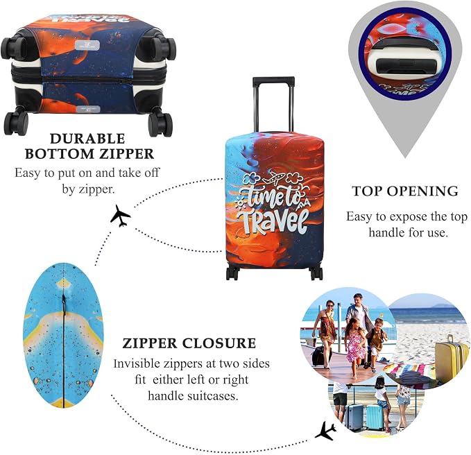 Explore Land Luggage Cover Suitcase Protector Fits 27-30 Inch Case - Image 3