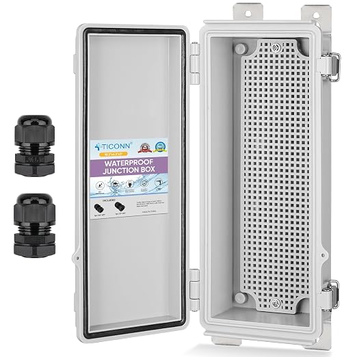 TICONN Outdoor Electrical Box Waterproof, Junction Box IP67 ABS Plastic by TICONN
