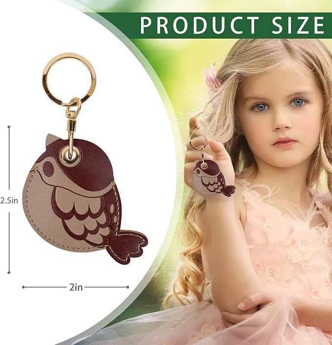 Leather Keychain Case Holder Compatible - Image 2