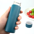 Cute Small Water Bottle, 4.4 Fl. Oz, Mini Slim Flask by Dxobay