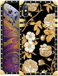 Compatible with iPhone XR Case, Blooming Rose Golden Flower Luxury Golden by Unknown