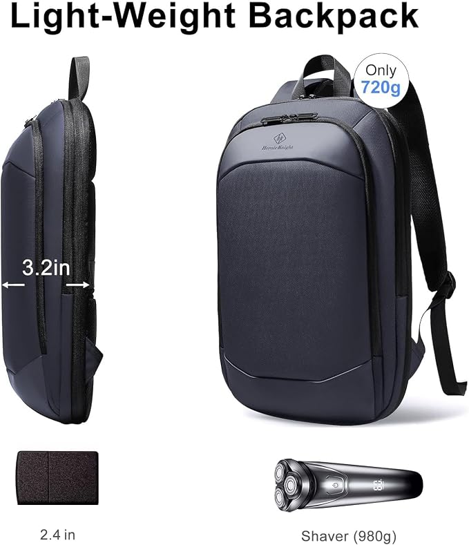 Slim Laptop Backpack for Men, Waterproof Expandable High Tech Business Work - Image 5