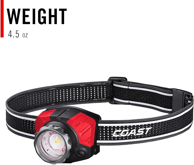 Coast® FL85R 1000 Lumen Tri-Color Focusing Rechargeable LED Headlamp, Built-in - Image 11