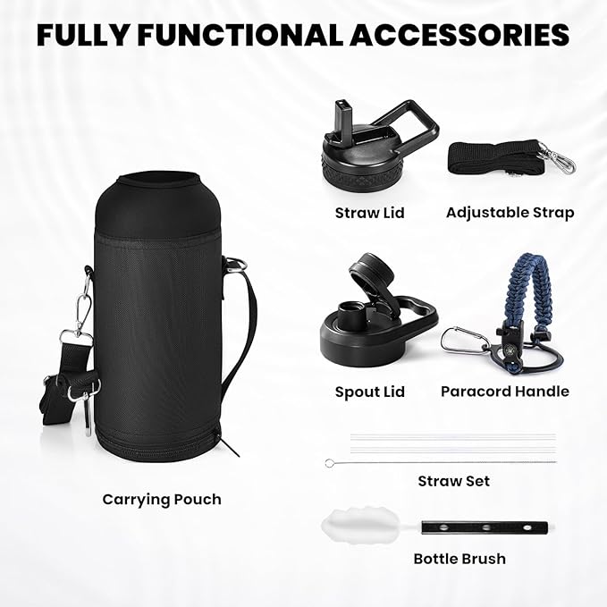 RAYMYLO Insulated Water Bottle 32 oz, Triple Wall Vacuum Stainless Steel - Image 6
