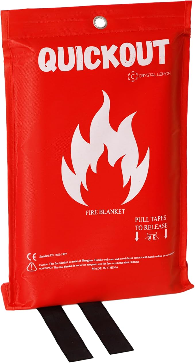 Crystal Lemon Fire Blanket 8-Pack, Home and Kitchen Fire Safety Blankets - Image 3