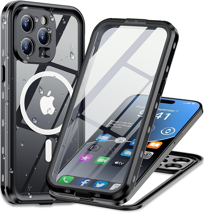 for iPhone 15 Pro Case Waterproof | Shockproof Dust Proof Phone Case Cover by LOVEBEIDI