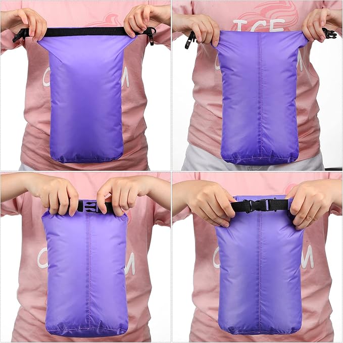 Shappy 6 Pcs Waterproof Dry Bag Set Ultralight Stuff Sack 20/15/10/8/5/3L - Image 5