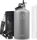 BUZIO Gallon Water Bottle Insulated, 128 oz Large Water Jug Vacuum Stainless by BUZIO