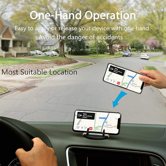 SRUNP Car Phone Mount with Three-Point Support - Image 5