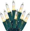 HISHINY Christmas Lights 100 Count Clear Christmas Tree Lights String by HISHINY