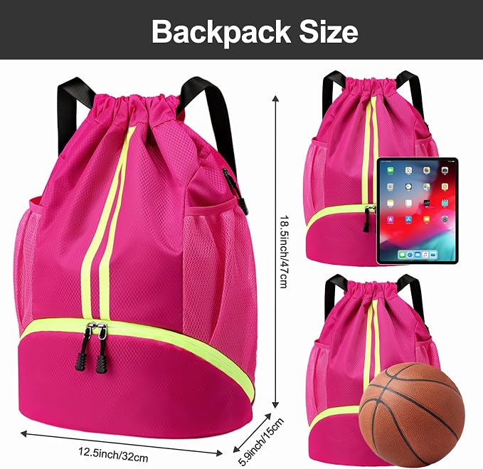 Hoedia Sports Drawstring Backpack - Image 6