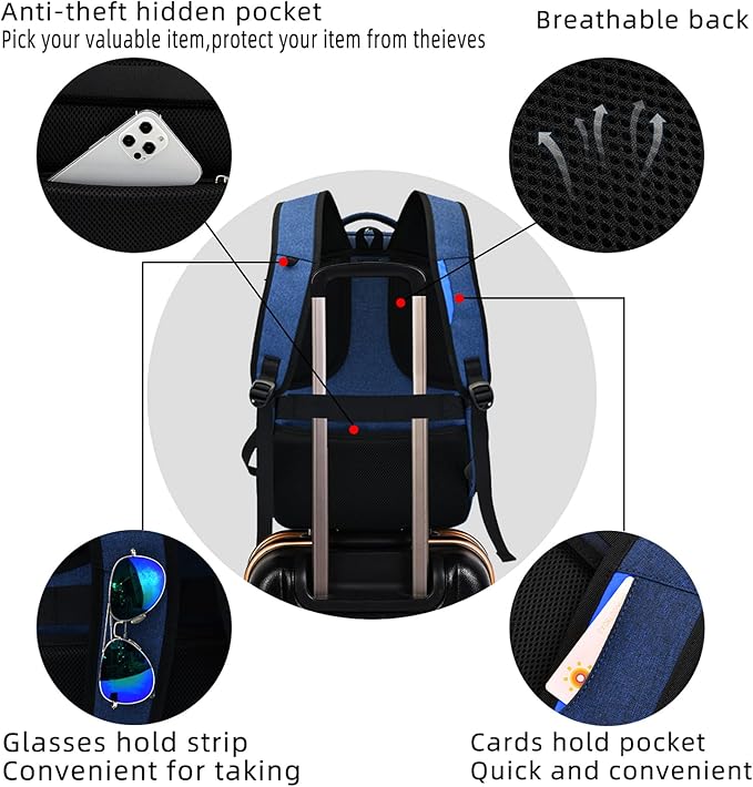 DUSLANG 17 Inch Laptop Backpack - Image 8