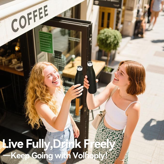 Volhoply 17oz Insulated Water Bottles MultiPack, BPA Free Water Bottle - Image 7