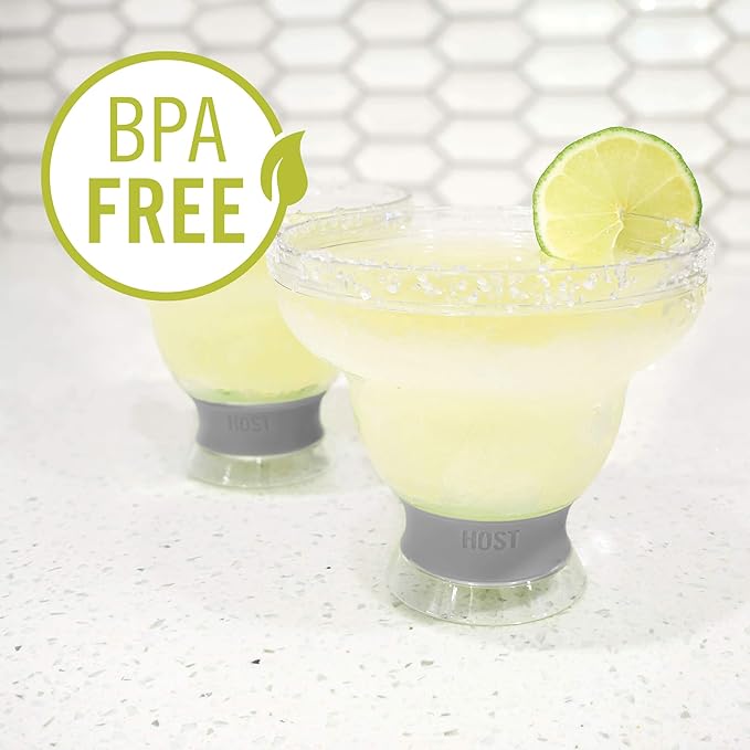HOST FREEZE Margarita Cocktail Glasses, Frozen Cup Double Wall Insulated - Image 5