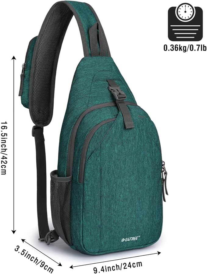 G4Free Sling Bag RFID Blocking Sling Backpack Crossbody Chest Bag Daypack - Image 3