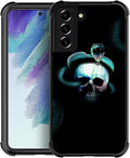 for Samsung Galaxy S22 Case, Skeleton Winding Snake Pattern Graphic Design Girl by FKBRCL4U