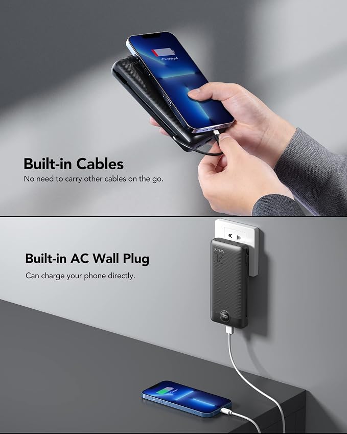 VRURC Portable Charger 20000mAh, Fast Charging Power Bank USB C, 4 Output 2 - Image 8