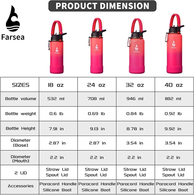 Farsea Insulated Water Bottle - Image 3