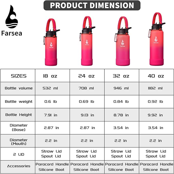 Farsea Insulated Water Bottle - Image 3