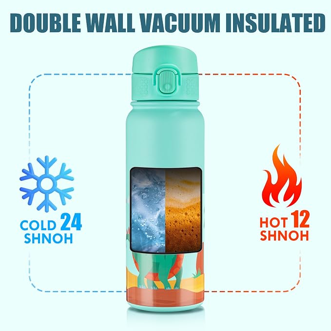 OLDLEY 20 Oz Insulated Stainless Steel Water Bottle - Image 6