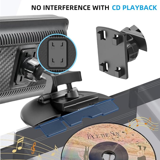 CD Slot Mount for Carplay Screen 17mm Ball Adapter - Image 7
