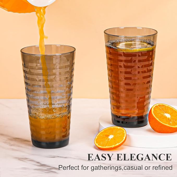 Acrylic Clear Highball Plastic Cups | Plastic Reusable Tumblers 22oz | - Image 2