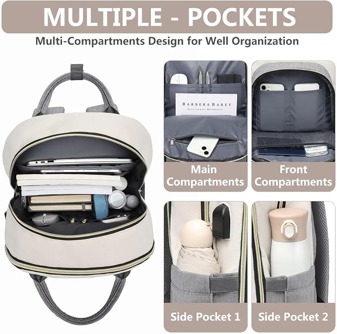 Laptop Backpack Women Work Bag - Image 3