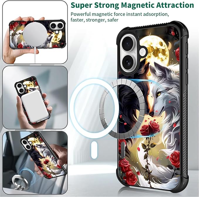 for iPhone 17 Case, for MagSafe Graphic Design for Girl Boy Soft Silicone Hard - Image 5