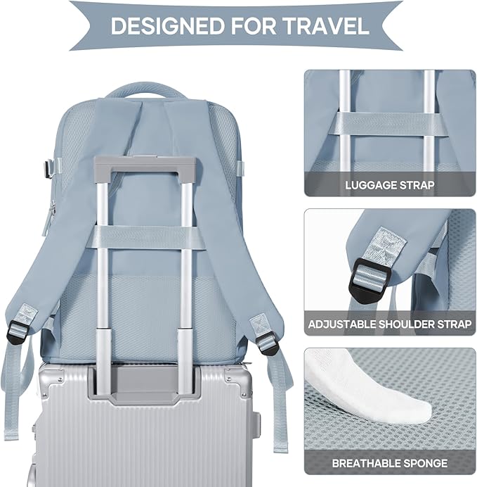 coowoz Travel Backpack For Women Men, Carry On Backpack, Hiking Backpack - Image 6