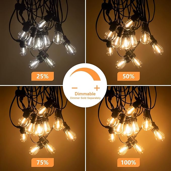 SUNTHIN Outdoor String Lights, 3 * 50FT Patio Lights - Image 3
