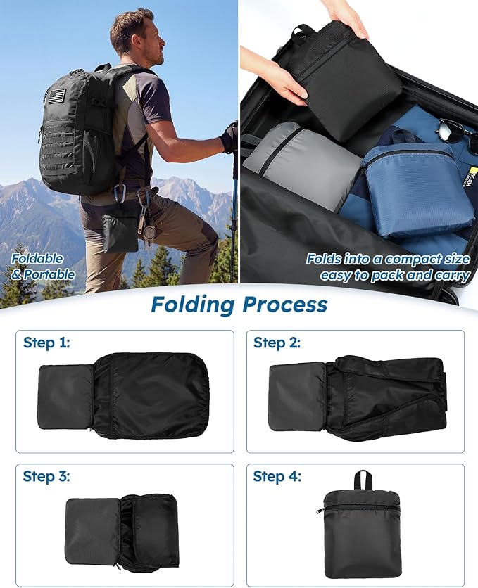 Small 20L Foldable Hiking Daypack - Image 5