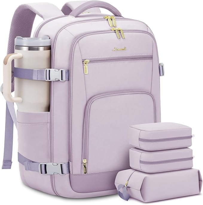 LOVEVOOK Travel Backpack For Women Flight Approved, 50L Large Carry On Backpack by LOVEVOOK