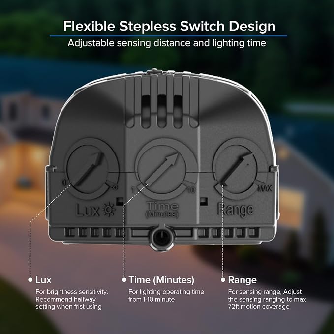 SANSI 7000LM Motion Sensor Outdoor Lights, Brightness LED Flood Lights Outdoor - Image 7