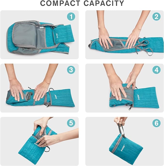 G4Free 10L/15L Hiking Backpack Lightweight Packable Hiking Daypack Small Travel - Image 5