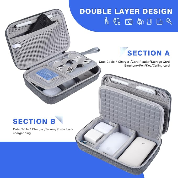 Hard Electronic Organizer Travel Case - Image 6