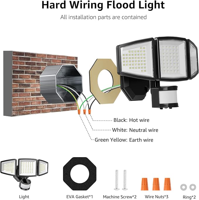 Lepro LED Security Lights, Outdoor Motion Sensor Light, Flood Lights - Image 9