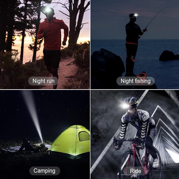 klarus HM1 2PCS IPX6 Waterproof Rechargeable Headlamp - Image 9