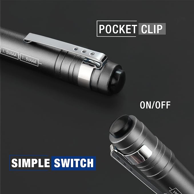 WORKPRO LED Pen Light, Aluminum Pen Flashlights, Pocket Flashlight - Image 5