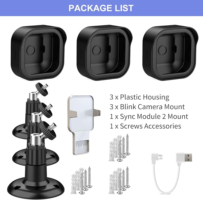 3 Pack Wall Mount for Blink Outdoor 4 and Outdoor, Weatherproof Protective - Image 7