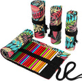 Funny live 24/36/48/72 Slots Colored Pencil Wrap Roll up Pen Holder Case by Funny+live