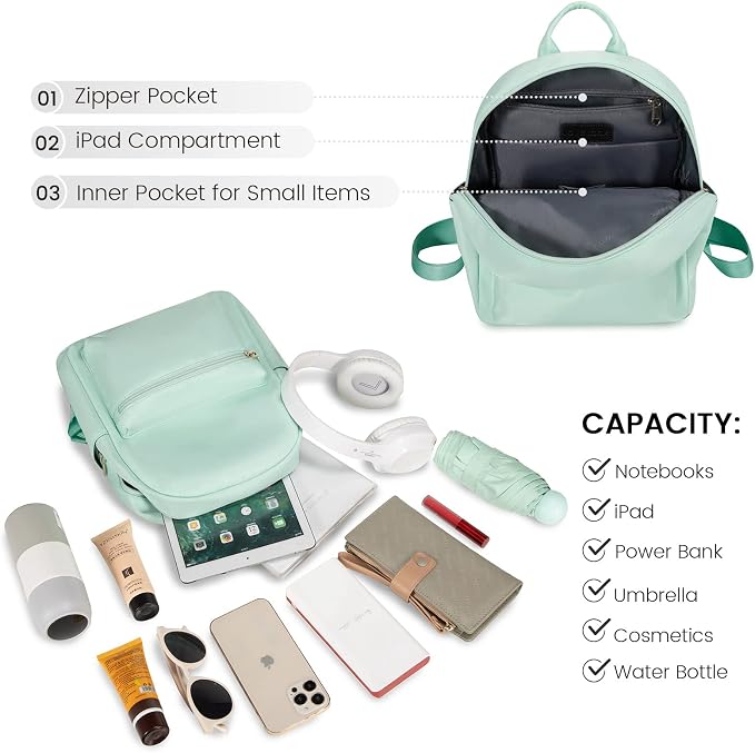 LOVEVOOK Mini Backpack for Women Light Weight Small Waterproof Backpack Purses - Image 3