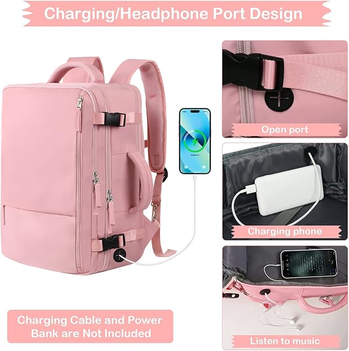 Hanples Carry on Travel Backpack - Image 7