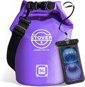 STOVER 5/10/25/30/40/55L Waterproof Dry Bag- Roll-Top Backpack w/Phone Case- by STOVER