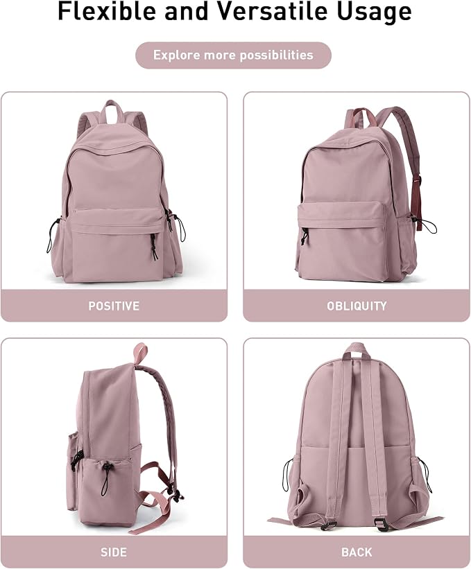 BJLFS Purple Backpack for Girls Women, Waterproof High School Bookbag, - Image 9