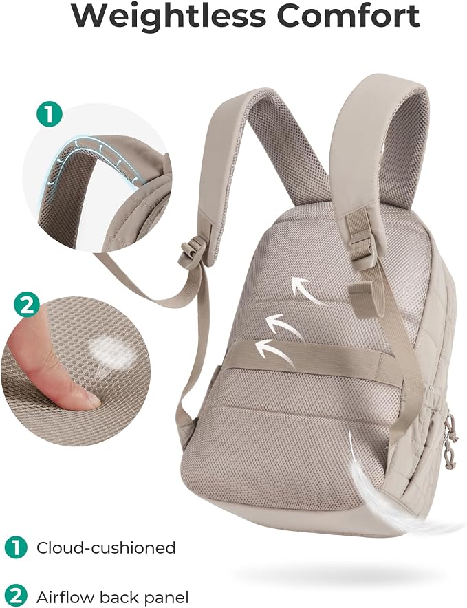 BAGSMART College Laptop Backpack, Travel Backpack - Image 7